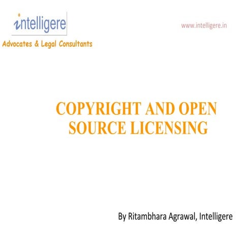 Copyright and open source licensing