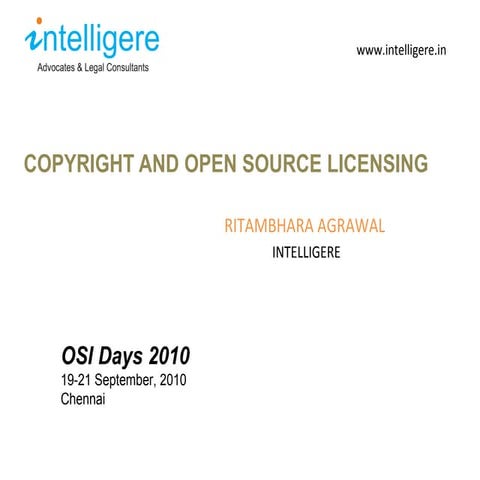 Copyright and open source licensing