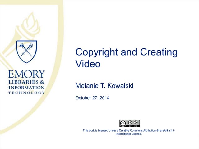 Copyright and Student Videos