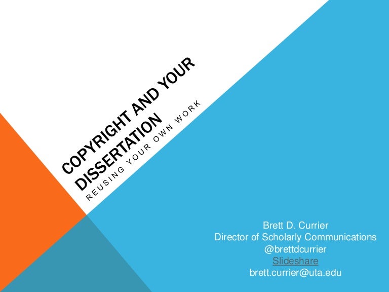 Copyright dissertation