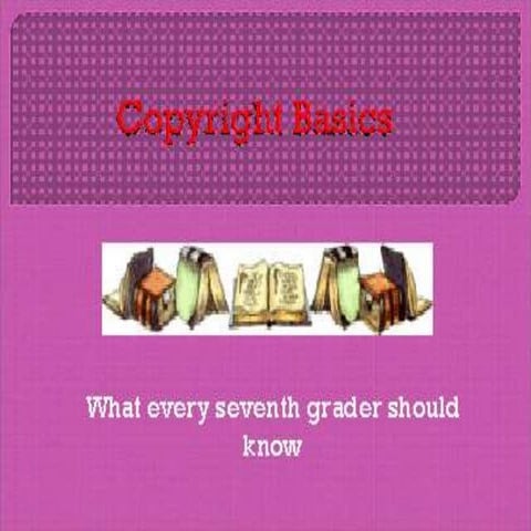 Copyright basics