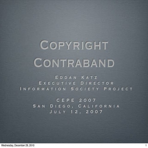 Copyrightcontraband cepe2007