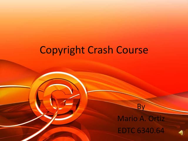 Copyrightcrashcourseedtc634064marioaortizchp7 9updated