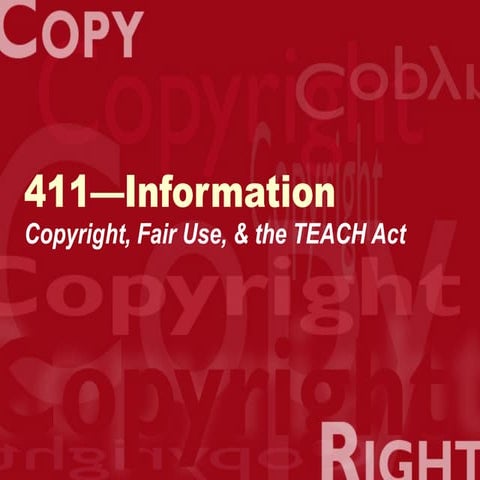 Copyright & Fair Use