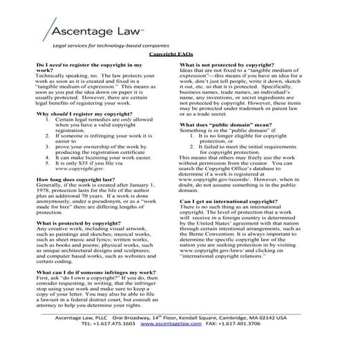 Copyright FAQs for Aritsts