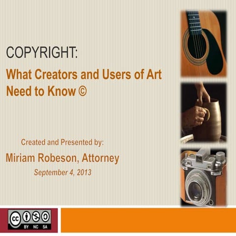 Copyright for artists taf 2013