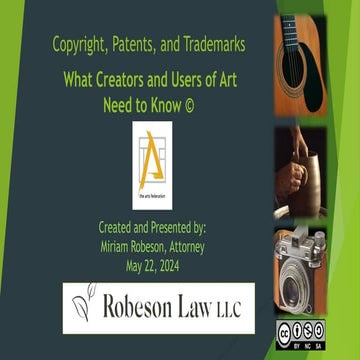 Copyright: What Creators and Users of Art Need to Know