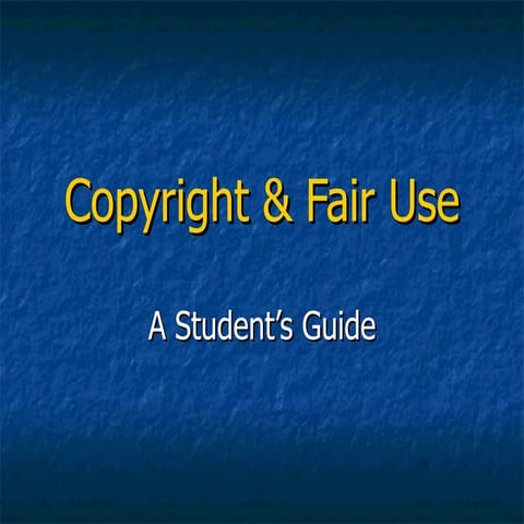 Copyright for Students