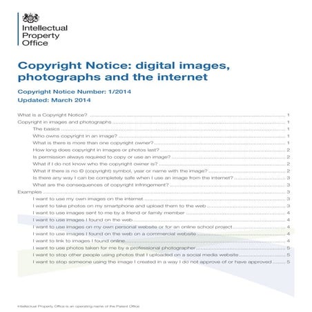 Copyright intellectual porperty office