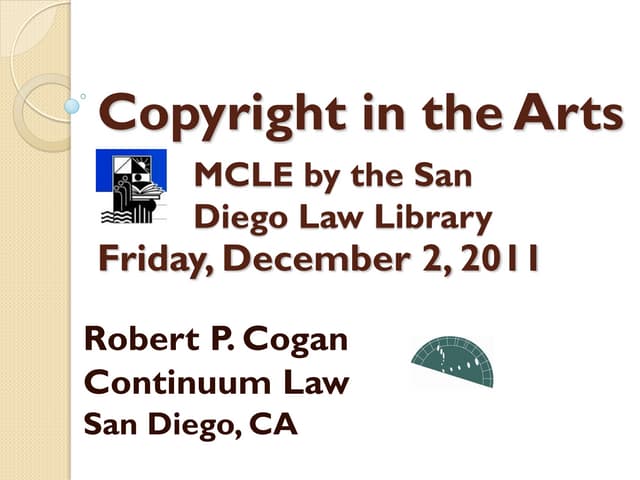 Copyright In The Arts Presentation
