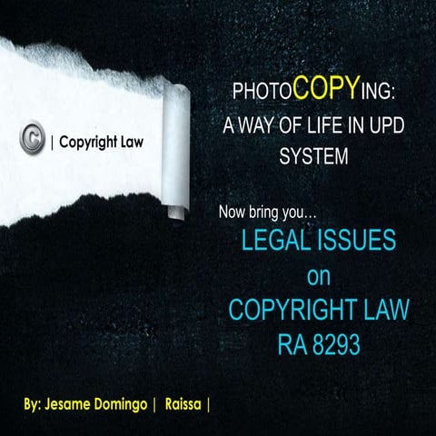Copyright law - STS X3