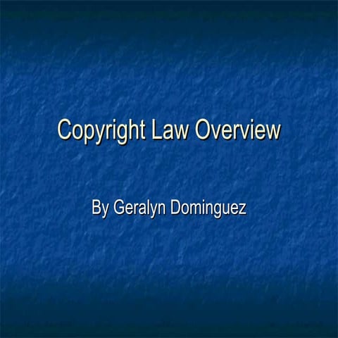 Copyright law overview 2