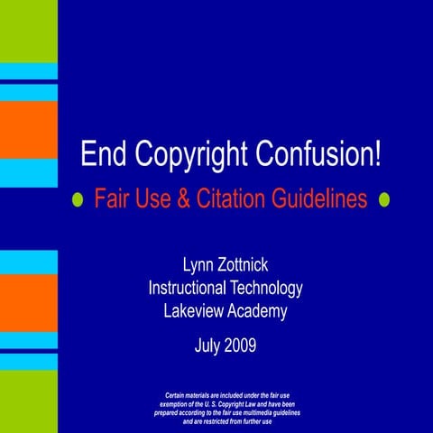 Copyright & Plaigarism 2009