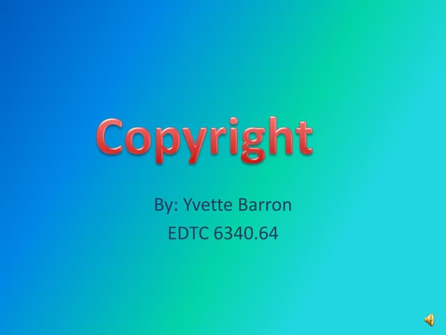 Copyright presentation