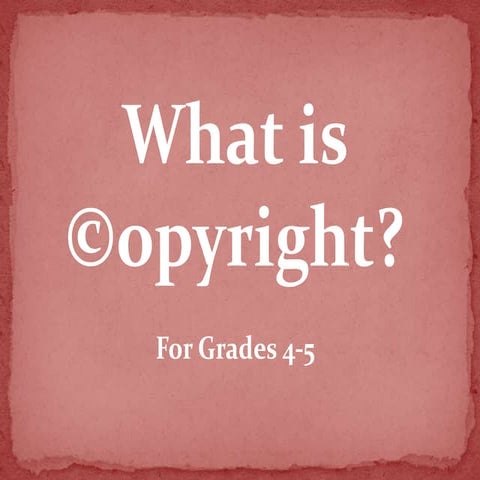Copyright Presentation