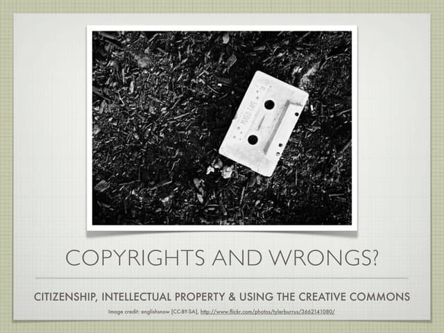 Copyrights And Wrongs Nov5 2009