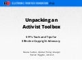 Unpacking an activist toolbox: EFF's tools and tips for effective copyright advocacy