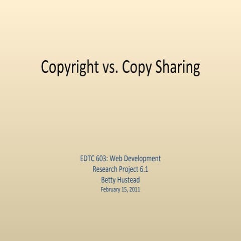 Copyright vs copy share