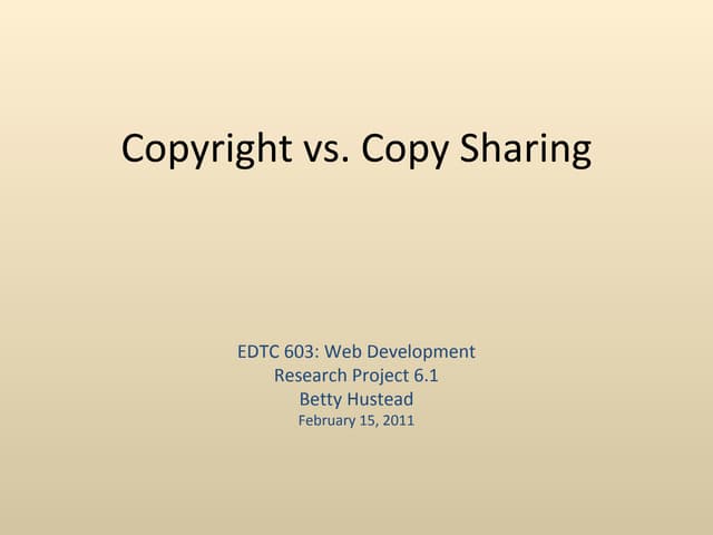 Copyright vs copy share