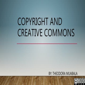 Copywrite and creative commons lida