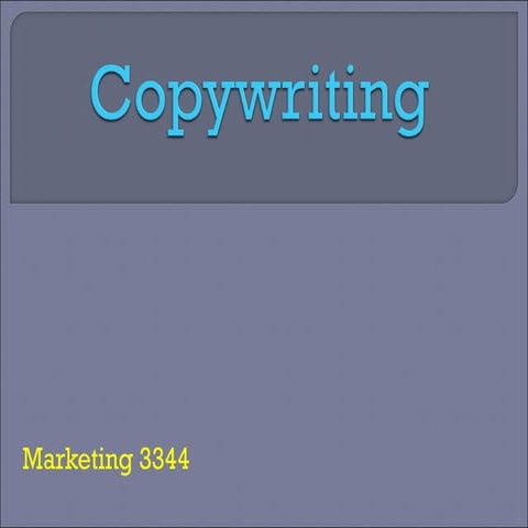Copywriting