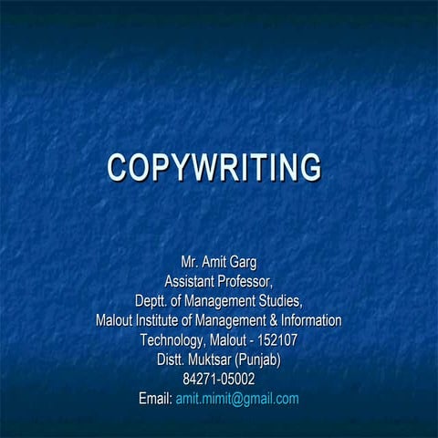 Copywriting