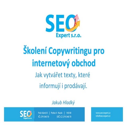 Copywriting - Jak psat texty, ktere prodavaji