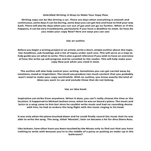 Tighten writing | PPT