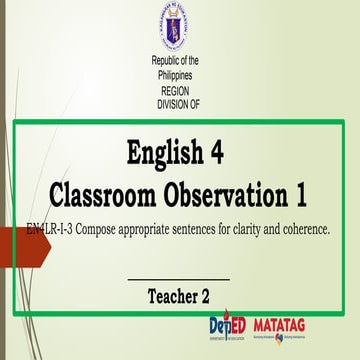 Classroom Observation Teaching in English 4_Adjectives Adjective.pptx