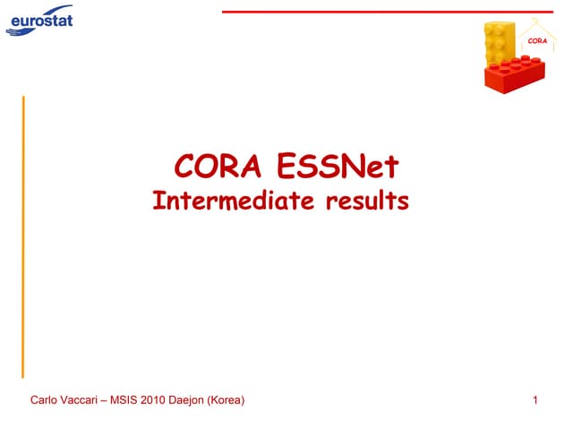 CORA for MSIS 2010
