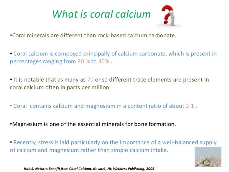 Coral calcium
