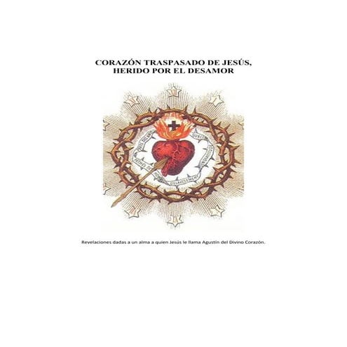Corazon traspasado de Jesus herido por el desamor.