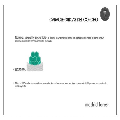 Corcho Características-MadridForest