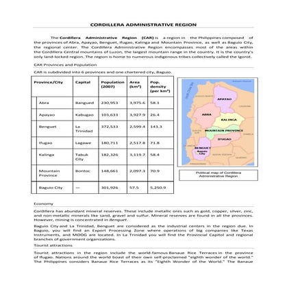 Cordillera administrative region