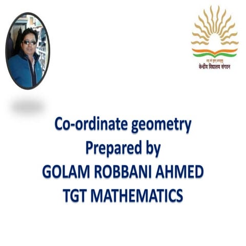 Cordinate  geometry for class VIII and IX