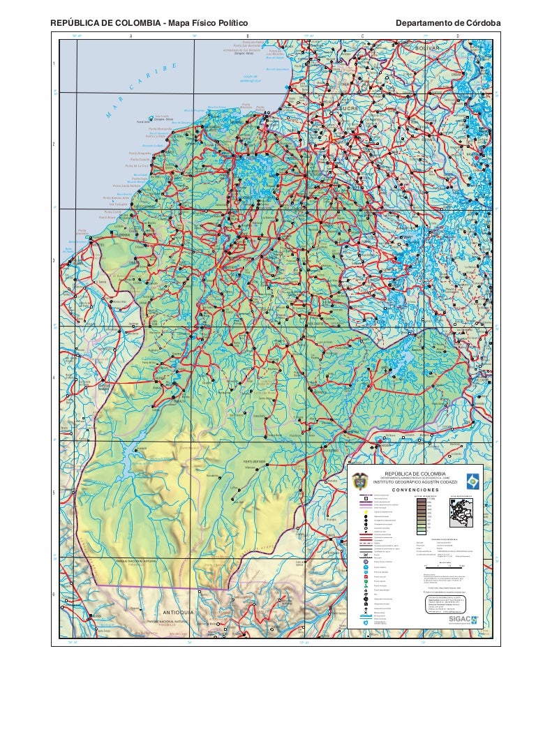 Get Mapa Politico Del Departamento De Cordoba Colombia PNG
