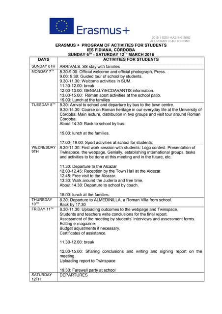 Cordoba programme for_students
