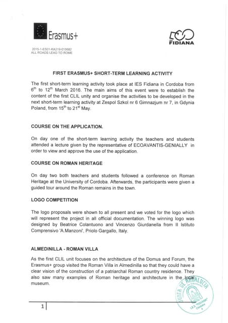 Cordoba report+clil unit march2016