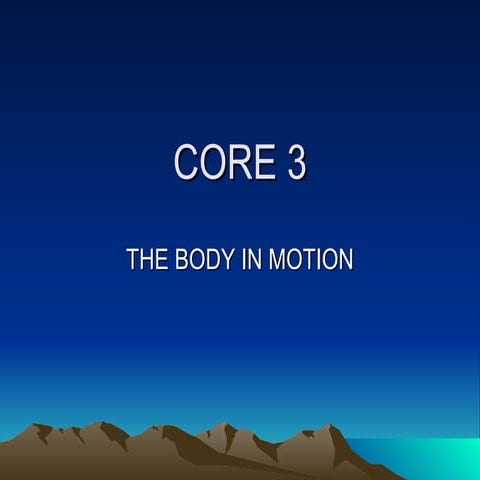 Core 3 | PPT