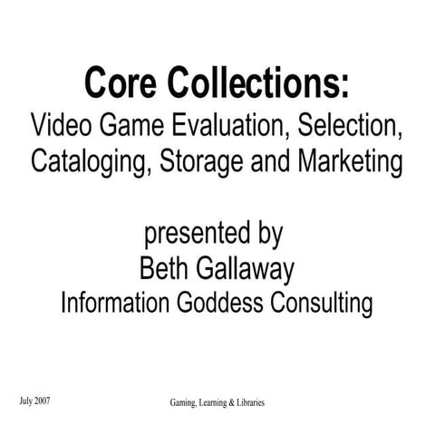 Core Collections
