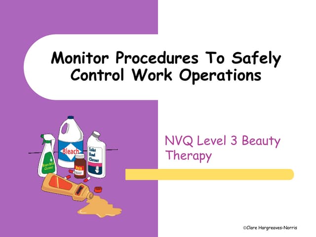 Health & Safety in a Spa and Salon | PPTX