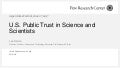U.S. Public Trust in Science and Scientists
