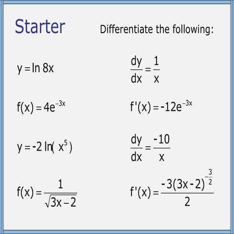 Core 3 The Product Rule