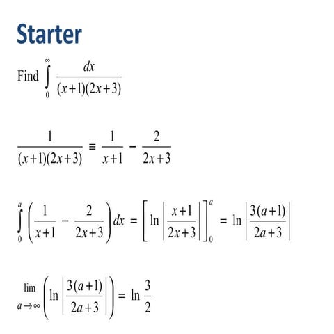 Core 4 Partial Fractions 4