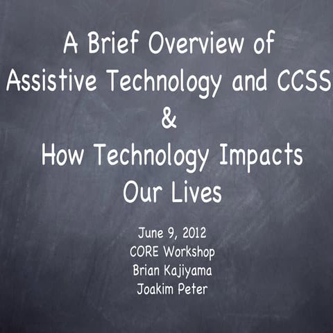 Using Technology to Implement CCSS