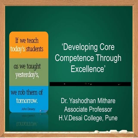 Core competence of teachers