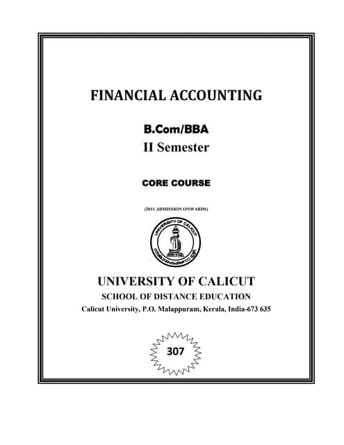 Core coursefinancialaccounting