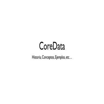 CoreData