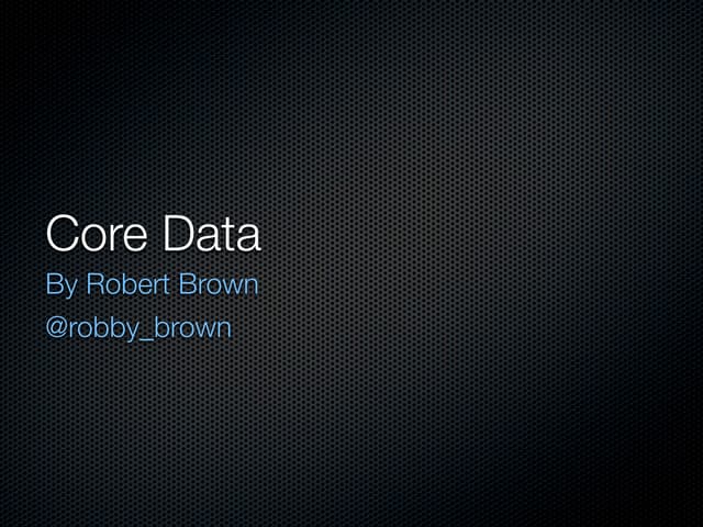 Core Data