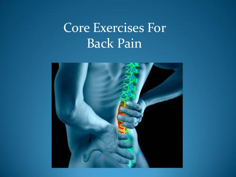 Core exercises for back pain